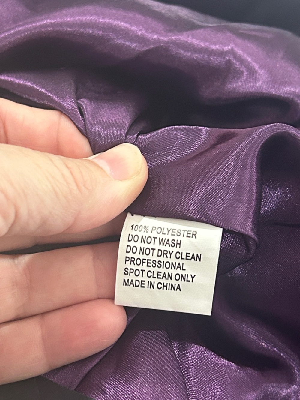 NWT MAC DUGGAL Purple Pleated Satin Halter Neck High Low Gown - Size 16 - Picture 13 of 13